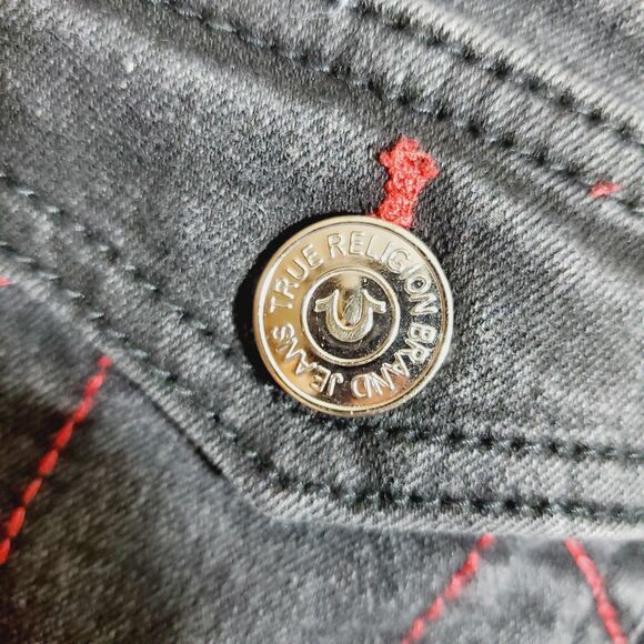 True Religion Ricky Relaxed Straight Jeans Size 12 - Picture 7 of 11